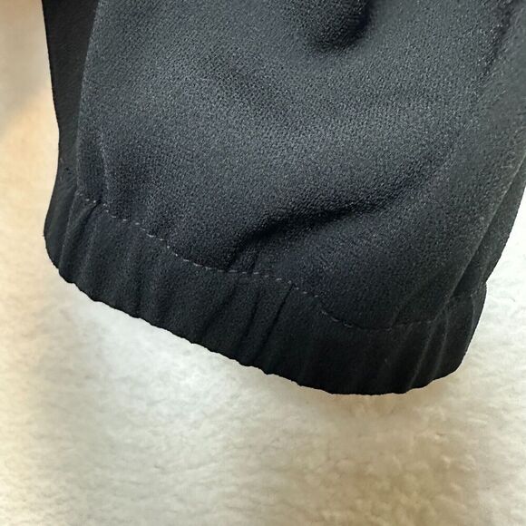 2/$30 Vince Black Tie Waist Pull On Jogger Pants Size S Office Elastic Waist - Picture 5 of 11